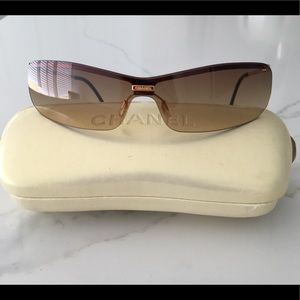 Chanel 4043 Brown Mono Shield Sunglasses